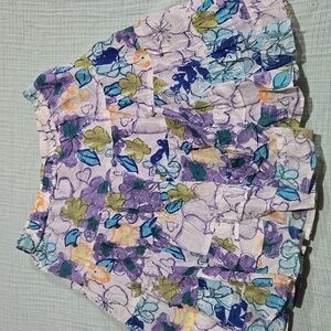 Old Navy Girls Spring Lined Purple Floral Skirt